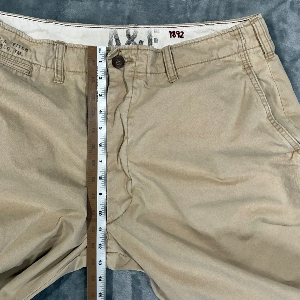 VTG Y2K Abercrombie Fitch Mens Khaki Chinos Straight Leg Pants Men's 36x30 - Picture 10 of 10
